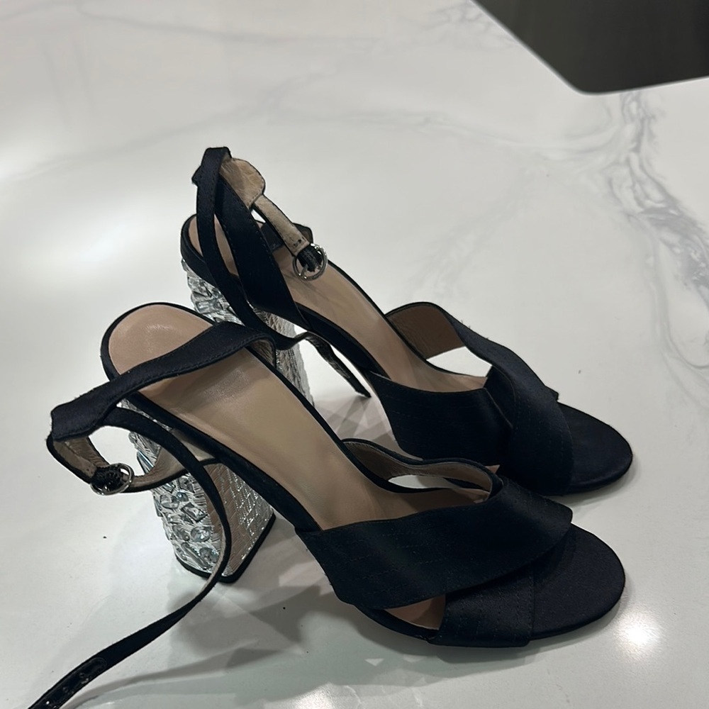 Marciano Black Patent satHeels